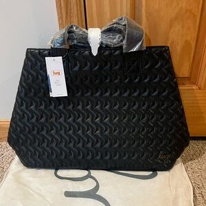 NWT Black Lug Classic VL Vegan Leather Tempo tote bag